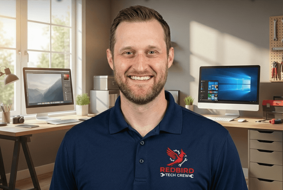 Brett Pick, owner and lead technician of Redbird Tech Crew